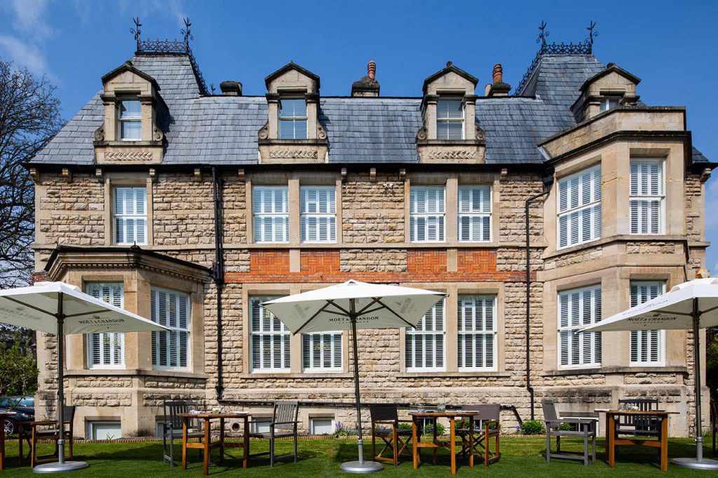 Outdoor Garden View of Roseate Villa Bath