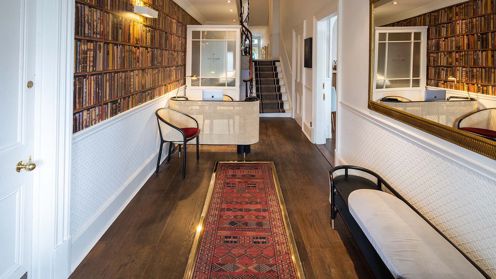 Library Room Entrance Hall View of Roseate Villa Bath