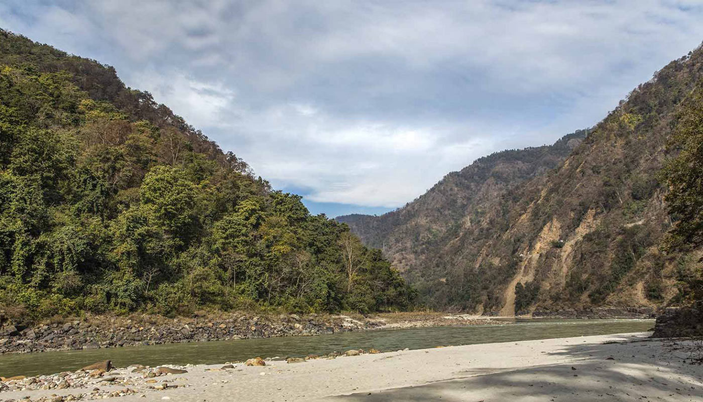 View from the private ganga beach