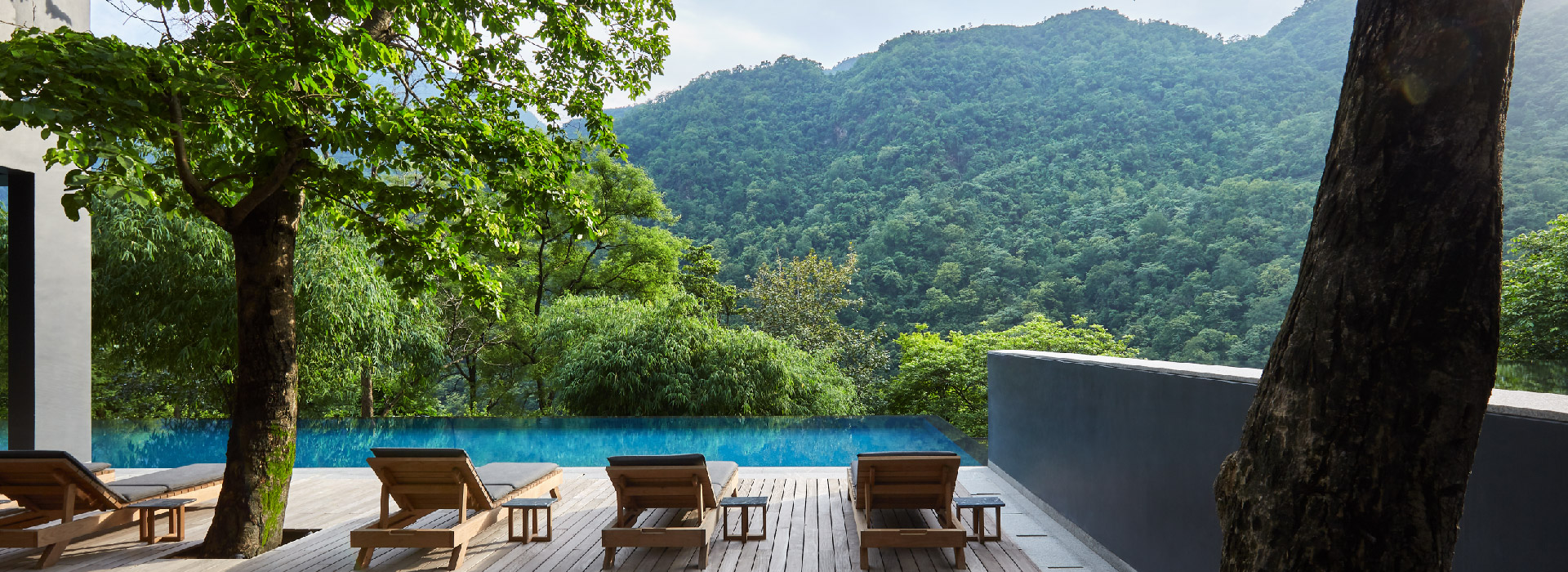 Pool view The Roseate Ganges, Rishikesh
